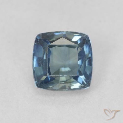 0.61ct Natural Cerceta Zafiro, Forma Cojín, VVS-VS