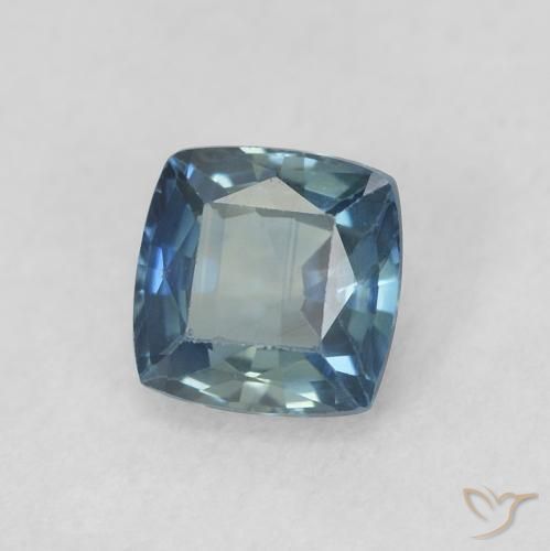 Zafiro Cerceta natural de 0.61 ct, Forma Cojín, VVS-VS