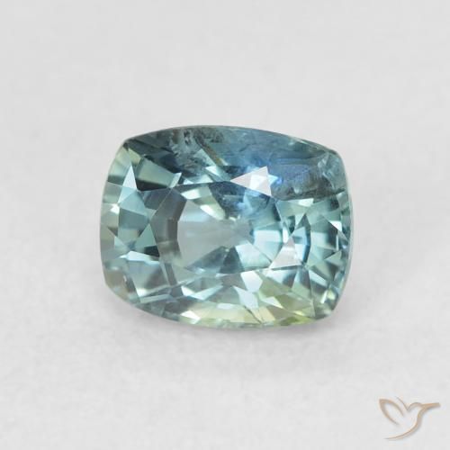 Zafiro Cerceta natural de 0.81 ct, Forma Cojín, VS