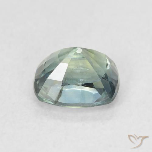 Zafiro Cerceta natural de 0.81 ct, Forma Cojín, VS