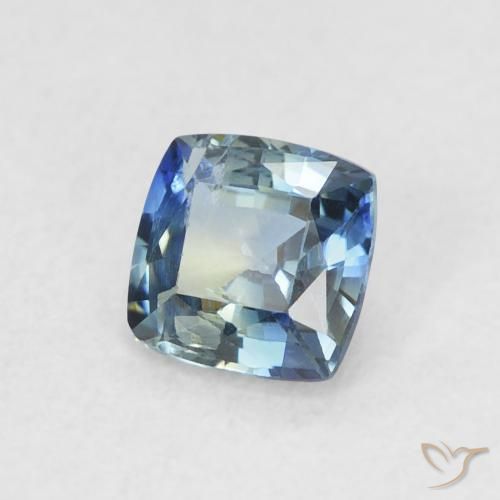 Zafiro Cerceta natural de 0.65 ct, Forma Cojín, VVS-VS
