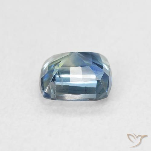 Zafiro Cerceta natural de 0.65 ct, Forma Cojín, VVS-VS