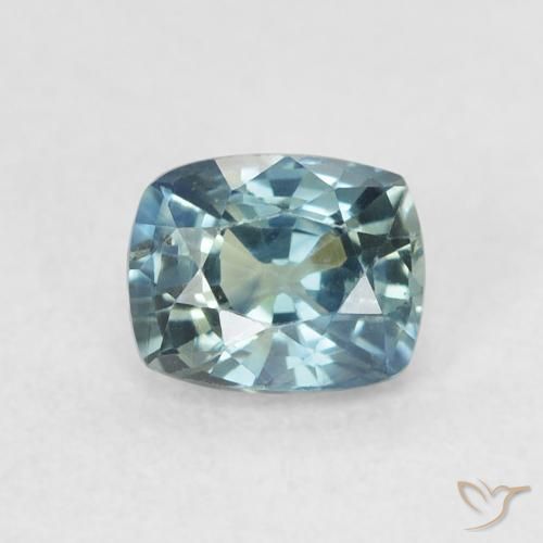 0.72ct Natural Cerceta Zafiro, Forma Cojín, VVS-VS