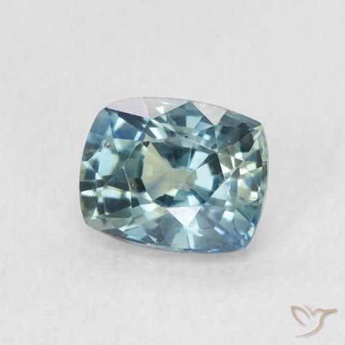 Zafiro Cerceta natural de 0.72 ct, Forma Cojín, VVS-VS