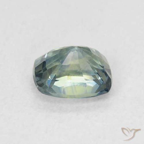 Zafiro Cerceta natural de 0.72 ct, Forma Cojín, VVS-VS