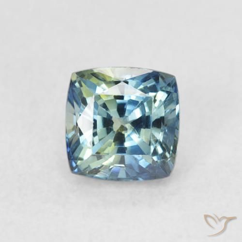 0.78ct Natural Cerceta Zafiro, Forma Cojín, VVS-VS