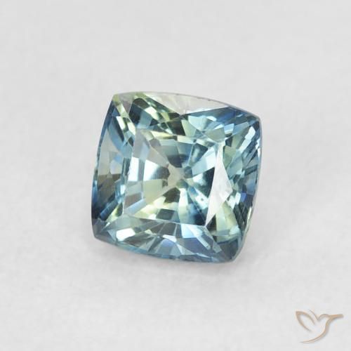 Zafiro Cerceta natural de 0.78 ct, Forma Cojín, VVS-VS