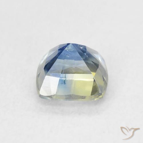 Zafiro Azul marino claro natural de 0.86 ct, Forma Cojín, VS-SI