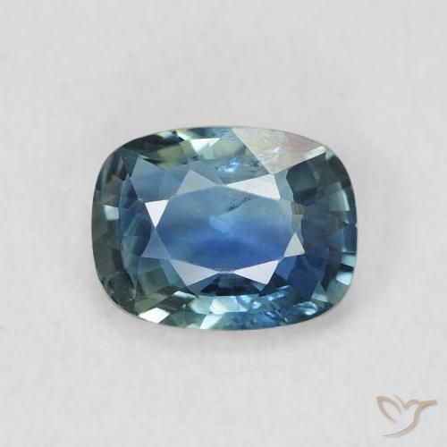 0.72ct Natural Cerceta Zafiro, Forma Cojín, VS