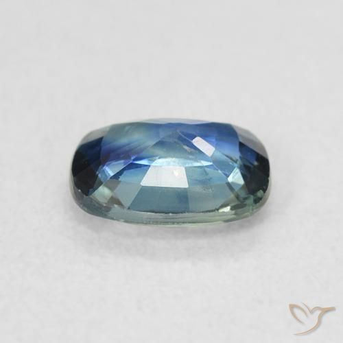 Zafiro Cerceta natural de 0.72 ct, Forma Cojín, VS