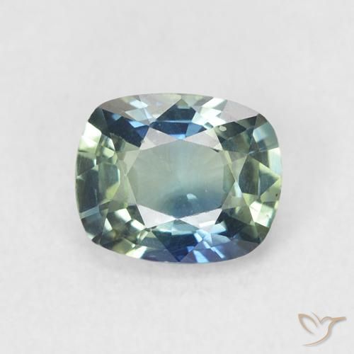 0.84ct Natural Cerceta Zafiro, Forma Cojín, VVS