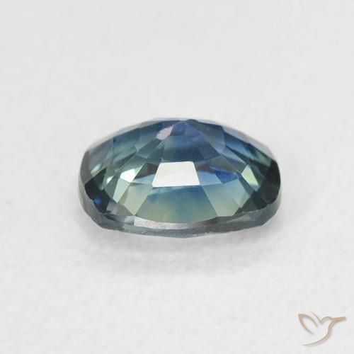 Zafiro Cerceta natural de 0.84 ct, Forma Cojín, VVS
