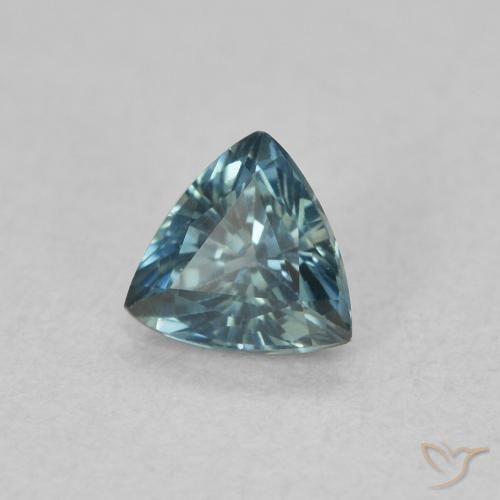 Zafiro Cerceta natural de 0.54 ct, Trillón, VVS