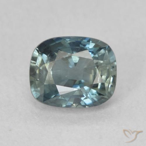 0.91ct Natural Cerceta Zafiro, Forma Cojín, VS
