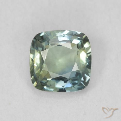 0.60ct Natural Cerceta Zafiro, Forma Cojín, VVS