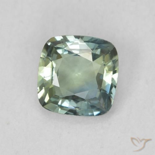 Zafiro Cerceta natural de 0.60 ct, Forma Cojín, VVS