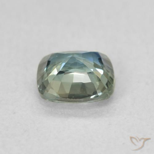 Zafiro Cerceta natural de 0.60 ct, Forma Cojín, VVS