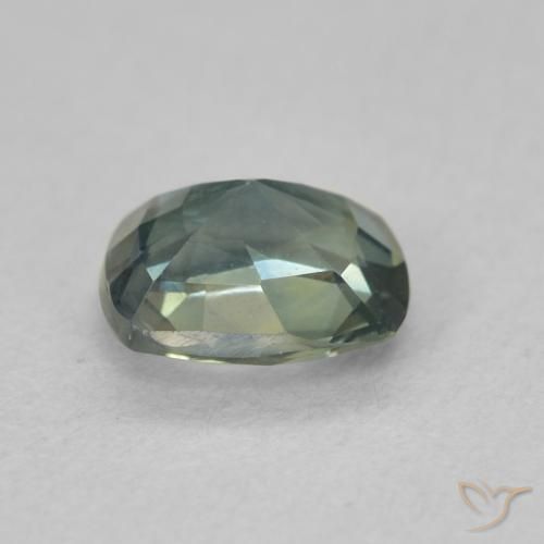 Zafiro Cerceta natural de 0.97 ct, Forma Cojín, VVS