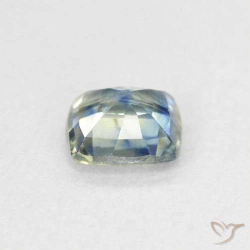 Zafiro Azul marino natural de 0.55 ct, Forma Cojín, VS-SI