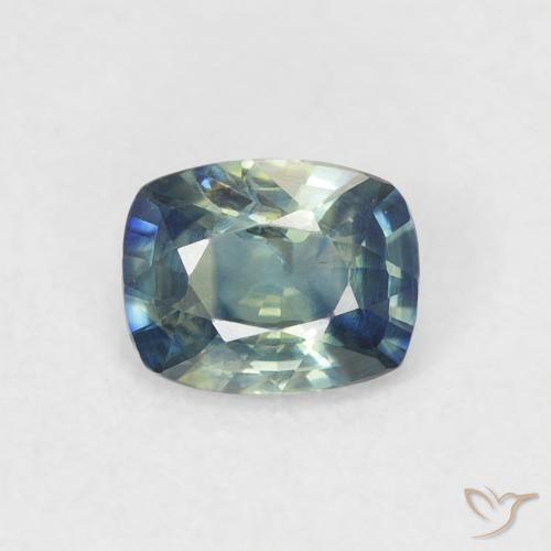 0.59ct Natural Cerceta Zafiro, Forma Cojín, VVS-VS