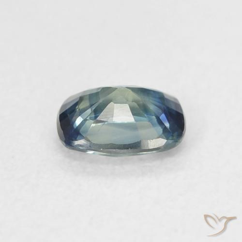 Zafiro Cerceta natural de 0.59 ct, Forma Cojín, VVS-VS