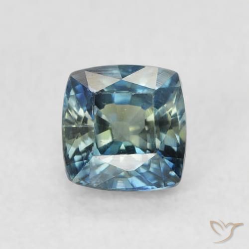 0.55ct Natural Cerceta Zafiro, Forma Cojín, VVS-VS