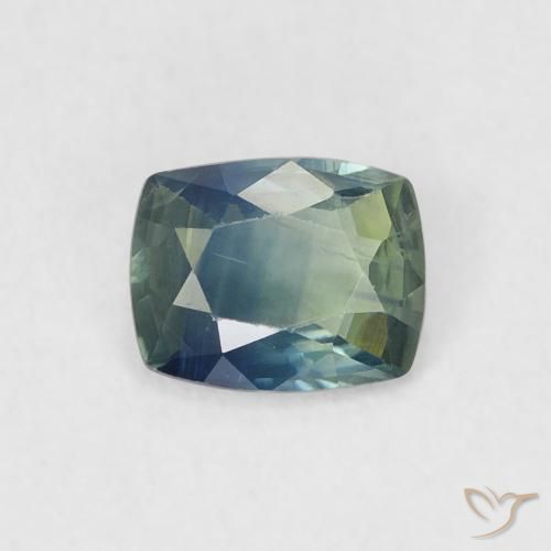 0.55ct Natural Cerceta Zafiro, Forma Cojín, VS