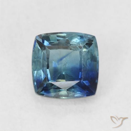 0.54ct Natural Azul marino intenso Zafiro, Forma Cojín, VS