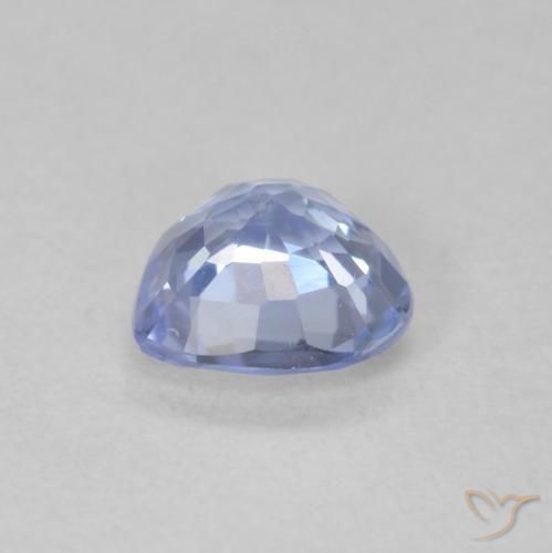 Zafiro Azul pastel natural de 0.60 ct, Corazón, VS-SI