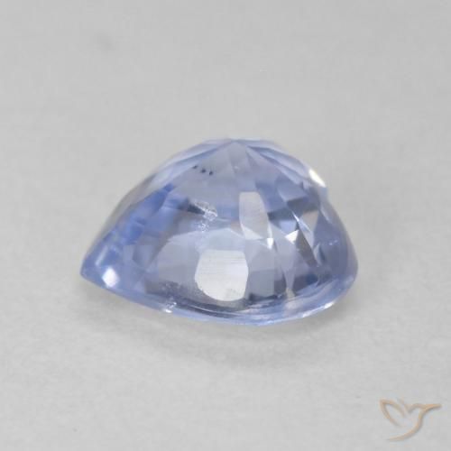 Zafiro Azul pastel natural de 0.87 ct, Corazón, VS