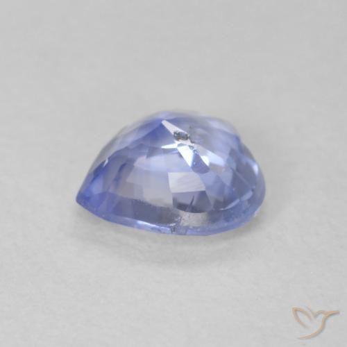Zafiro Azul pastel natural de 0.60 ct, Corazón, VS-SI
