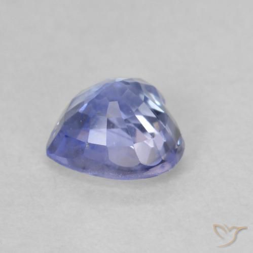Zafiro Azul pastel natural de 0.76 ct, Corazón, VS