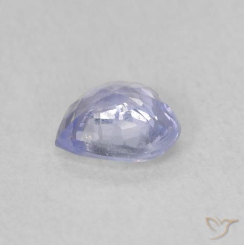Zafiro Azul claro natural de 0.45 ct, Corazón, VS