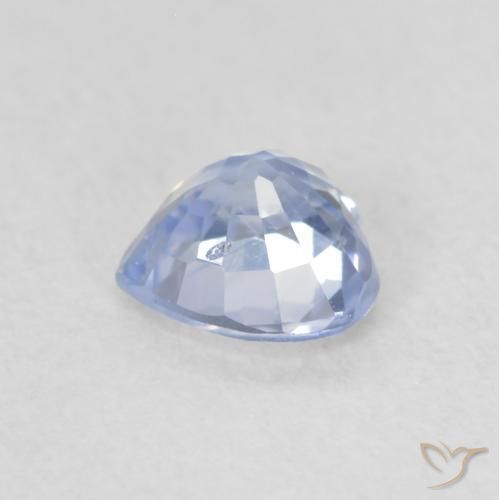 Zafiro Azul pastel natural de 0.58 ct, Corazón, VS