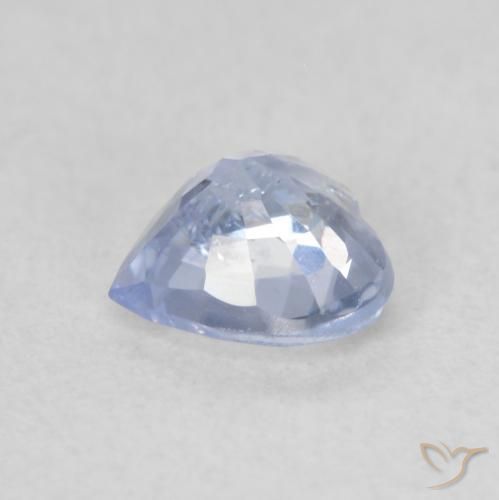 Zafiro Azul pastel natural de 0.67 ct, Corazón, VS