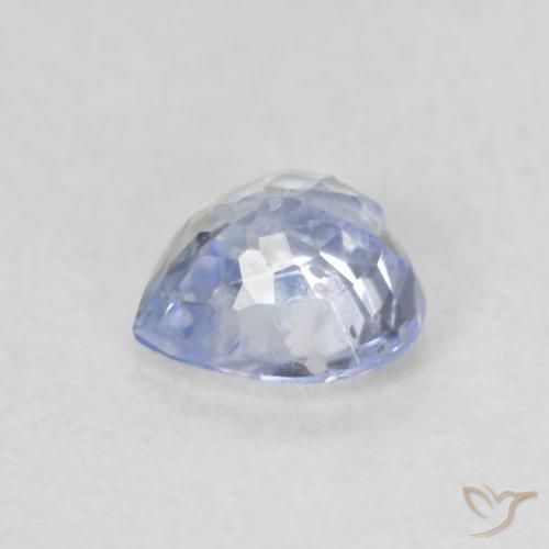 Zafiro Azul pastel natural de 0.57 ct, Corazón, VS