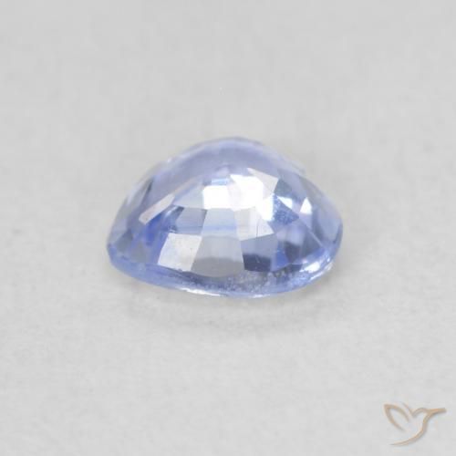 Zafiro Azul pastel natural de 0.45 ct, Corazón, VS