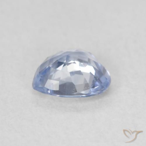 Zafiro Azul pastel natural de 0.50 ct, Corazón, VS-SI