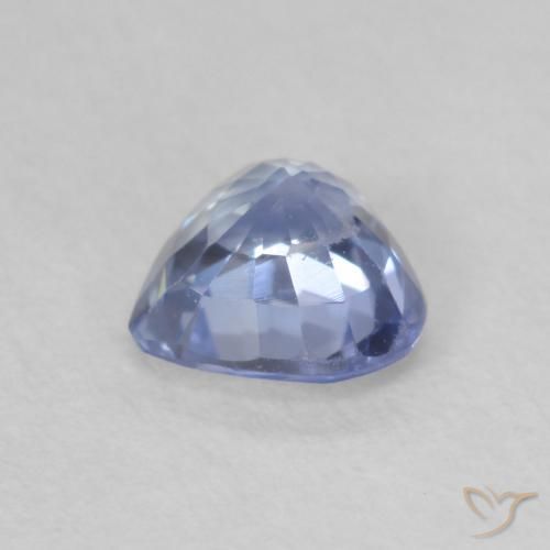 Zafiro Azul claro natural de 0.69 ct, Corazón, VS