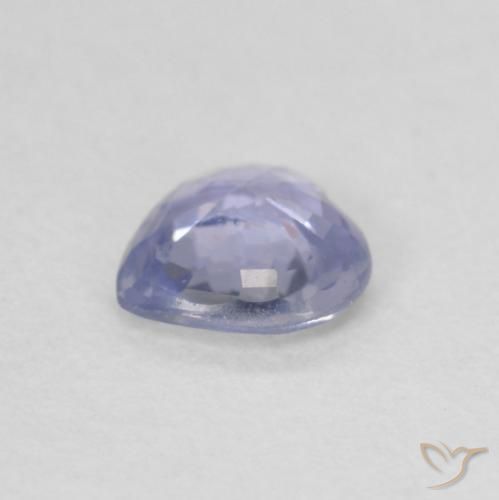 Zafiro Azul claro natural de 0.48 ct, Corazón, VS