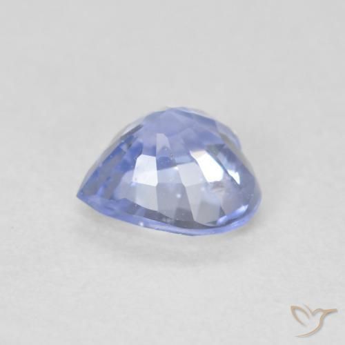 Zafiro Azul pastel natural de 0.61 ct, Corazón, VS