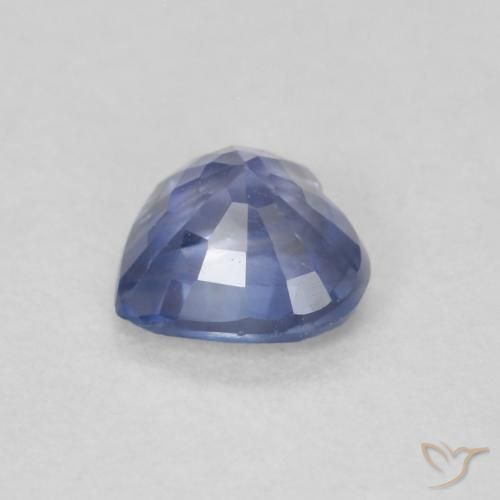 Zafiro Azul pastel natural de 0.59 ct, Corazón, VS