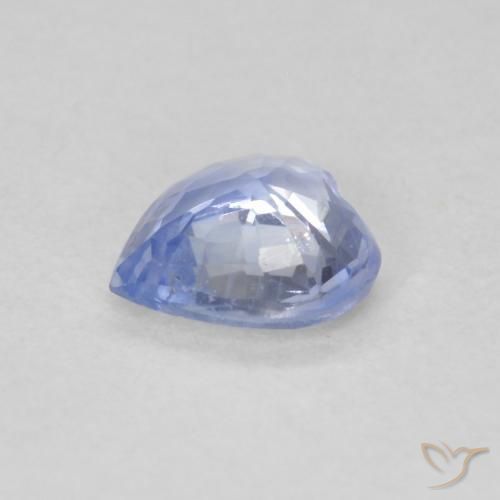 Zafiro Azul pastel natural de 0.54 ct, Corazón, VS