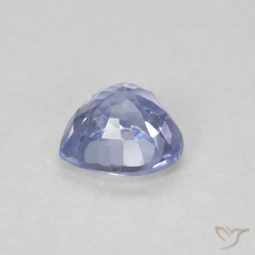 Zafiro Azul pastel natural de 0.56 ct, Corazón, VS