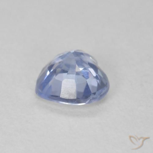 Zafiro Azul pastel natural de 0.55 ct, Corazón, VS