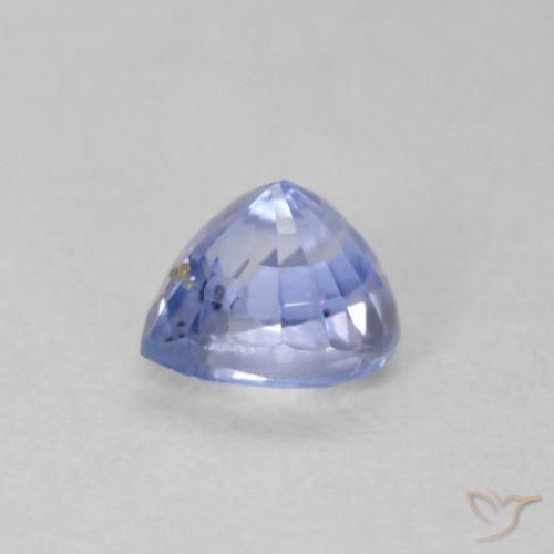 Zafiro Azul claro natural de 0.62 ct, Corazón, VS