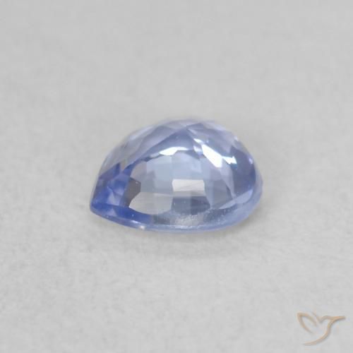 Zafiro Azul pastel natural de 0.37 ct, Corazón, VVS-VS