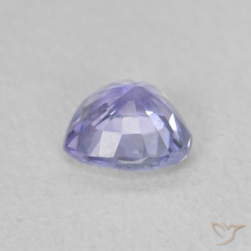 Zafiro Azul claro natural de 0.50 ct, Corazón, VVS-VS