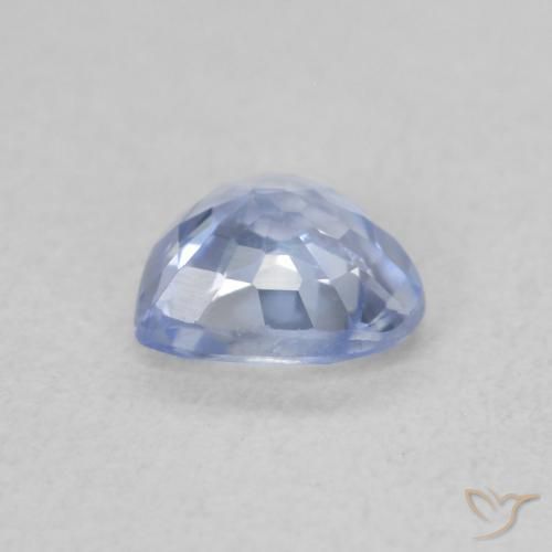 Zafiro Azul pastel natural de 0.54 ct, Corazón, VVS-VS