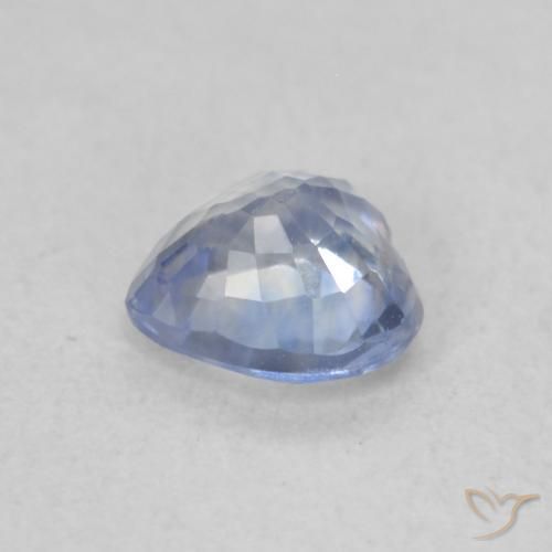 Zafiro Azul claro natural de 0.58 ct, Corazón, VVS-VS